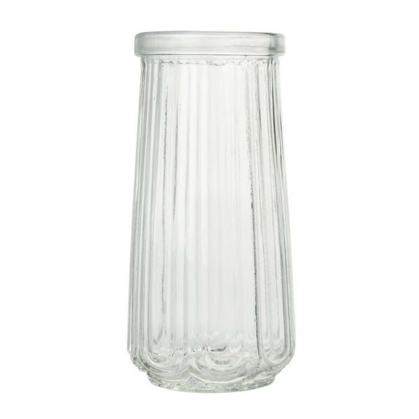 8" Glass Clear Vase