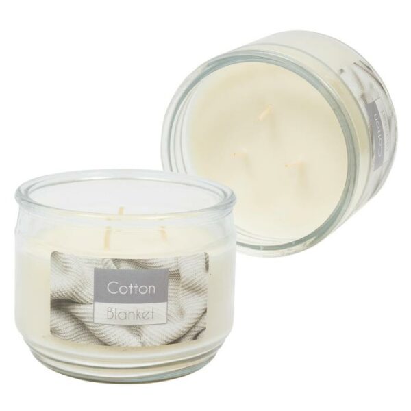 Candle 11 Oz  3 Wick Cotton Blanket