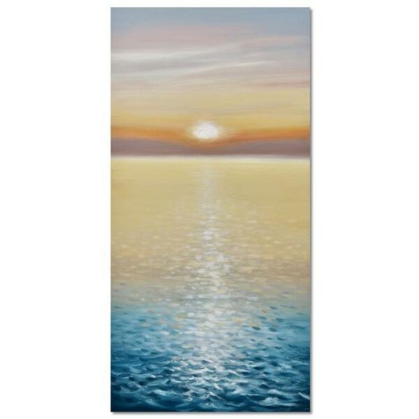 Oil Painting With Gold Frame 72.5x142.5x4.5 Cm
