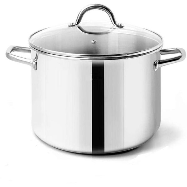 Lohome Stock Pot 24 Cm Stainless Steel