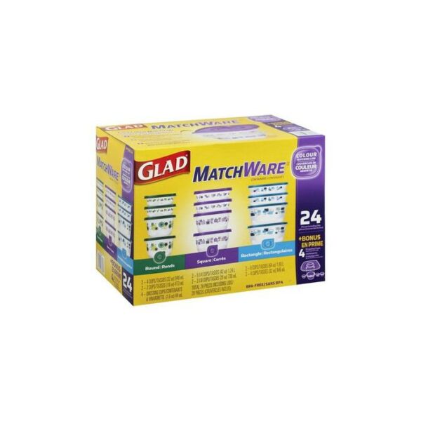 Glad Matchware Containers With Lid