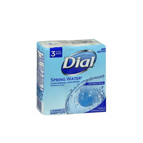 3 Bars Soap Dial Spring Water 4Oz