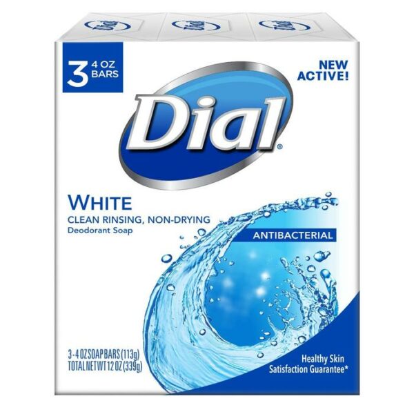Dial Soap 3 Bars  White