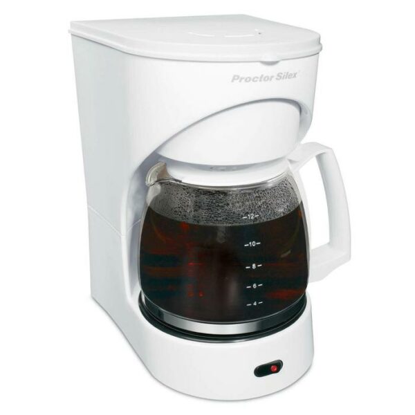 Proctor Silex Coffee Maker 12 Cups White