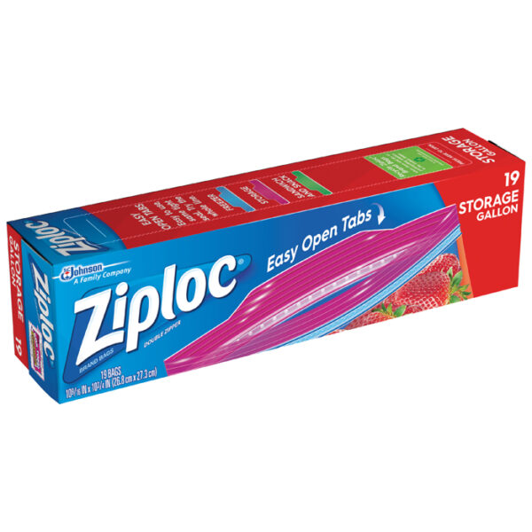 Ziploc 19 Bags Storage Gallon