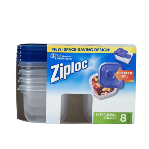 Ziploc 8 Extra Small Square Containers & Lids