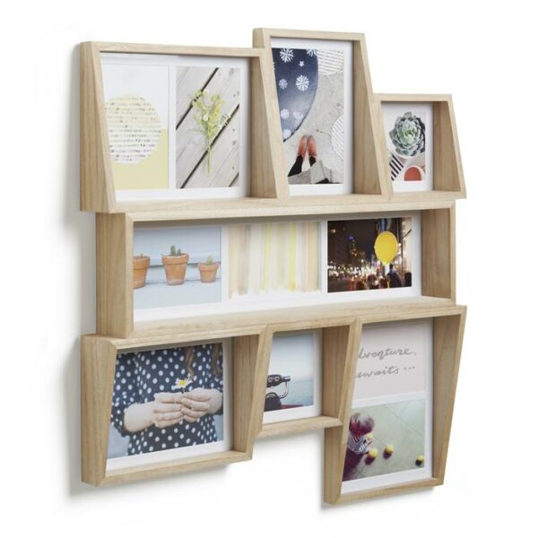 Edge Multi-Photo Wall Display Natural