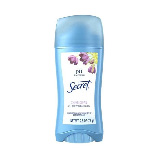 Secret Deodorant Invisible Solid Sheer Clean 2.6Oz
