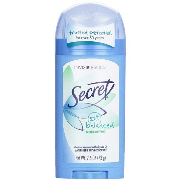 Secret Deodorant Ivisible Solid Unscented 2.6oz