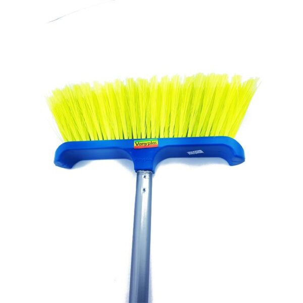 Reina Broom With Metallic Stick Assorted