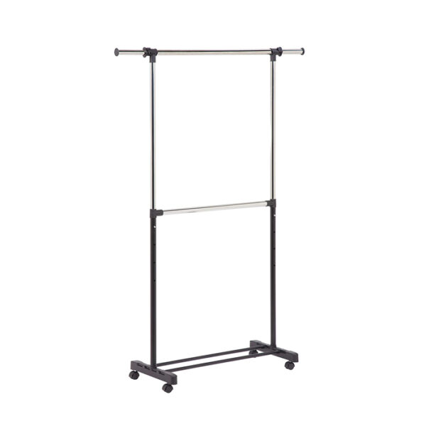 Adjustable 2-Rod Garment Rack