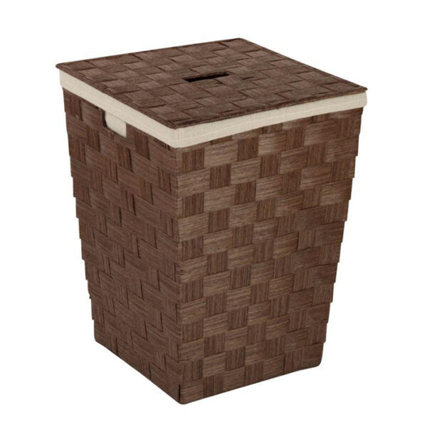 Woven Paper Hamper Brown