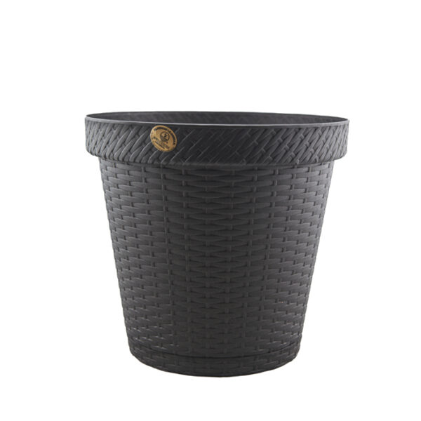 Rattan Round Flower  Pot D12'' Oxford