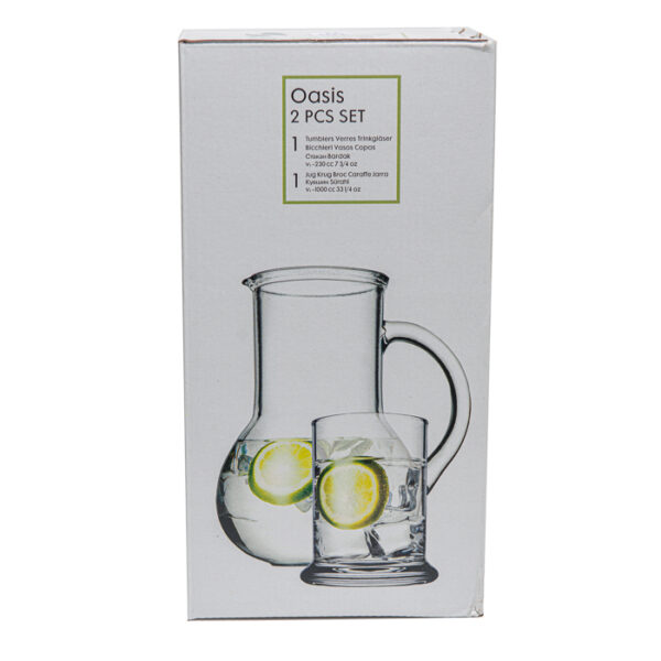 Oasis 2 Pieces Jug & Glass Set