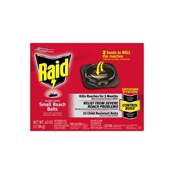 Raid Double Control Small Roach Baits 17.86g