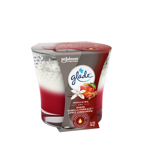 Glade Candle Sheer Vanilla Embrace/Apple Cinnamon