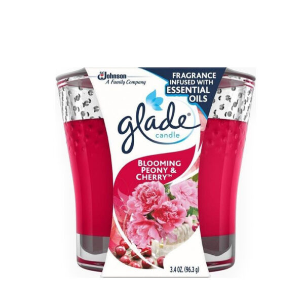 Glade Candle Blooming Peony Cherry 3.4 Oz