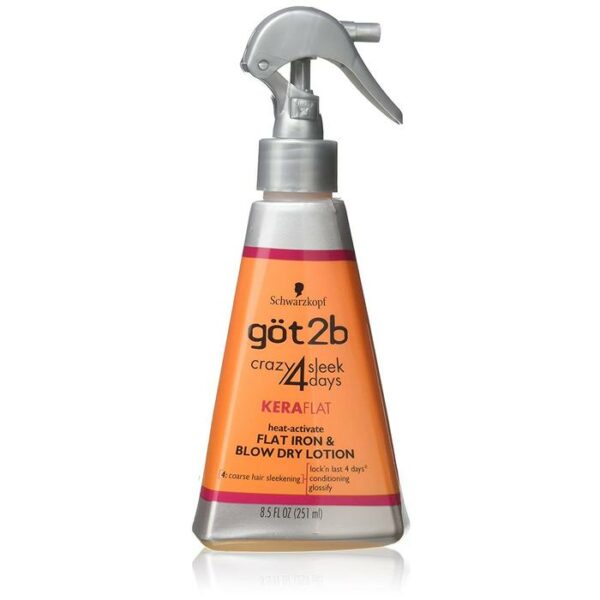 Got2b Keraflat Flat Iron & Blow Dry Lotion 8.5Oz