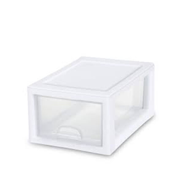 6 Quart Shoe Drawer White
