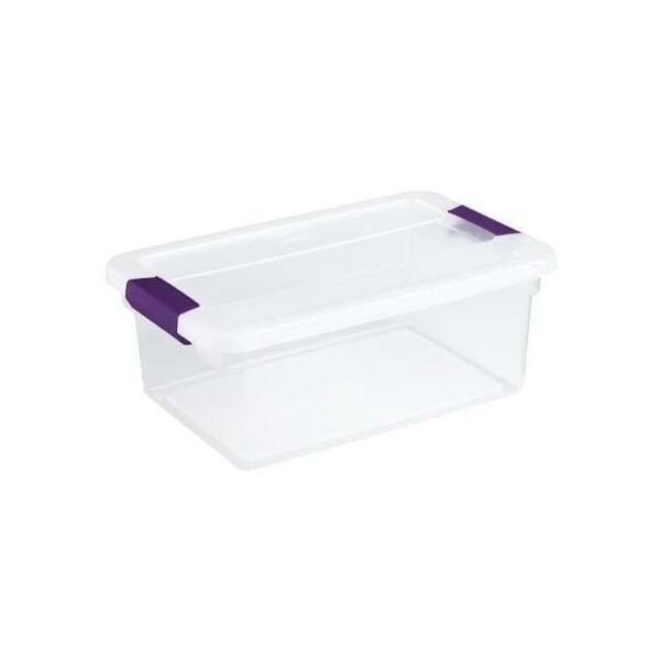 15 Quart Clearview Latch Box Sweet Plum