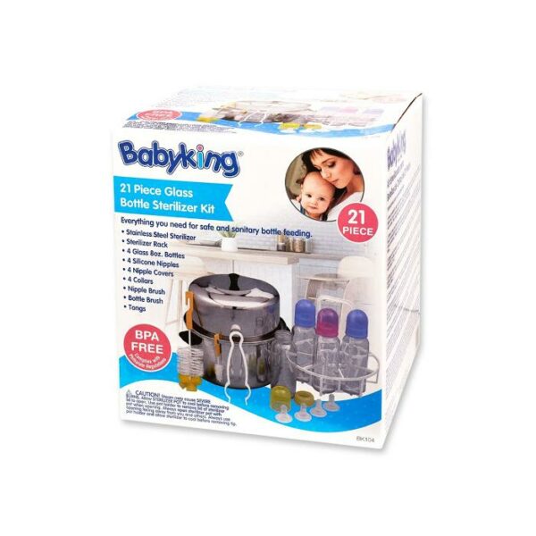 Baby King Sterilizer Kit Plastic Bottle 22 Pieces