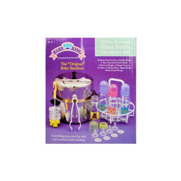 Baby King Sterilizer Glass Bottle 21 Pieces