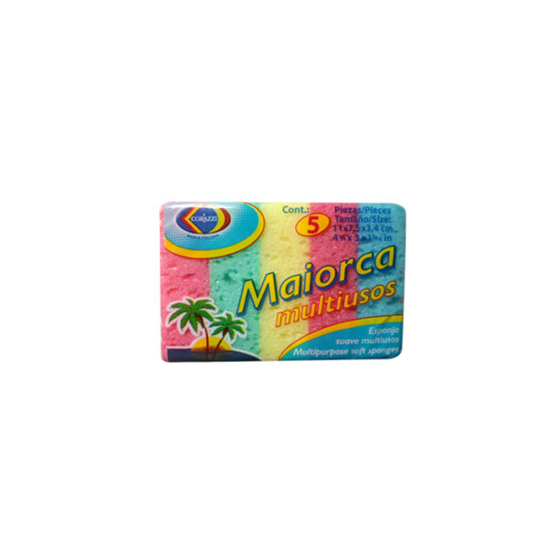 Multipurpose Soft Color Sponges 5 pcs