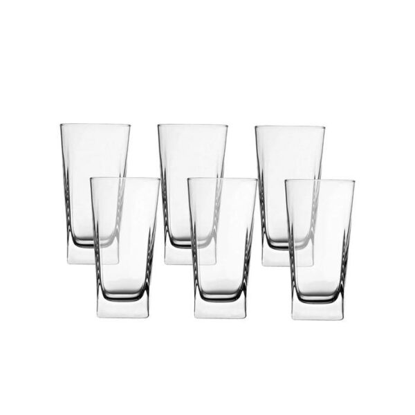 Pasabahce 6 Carre Plain Long Glass