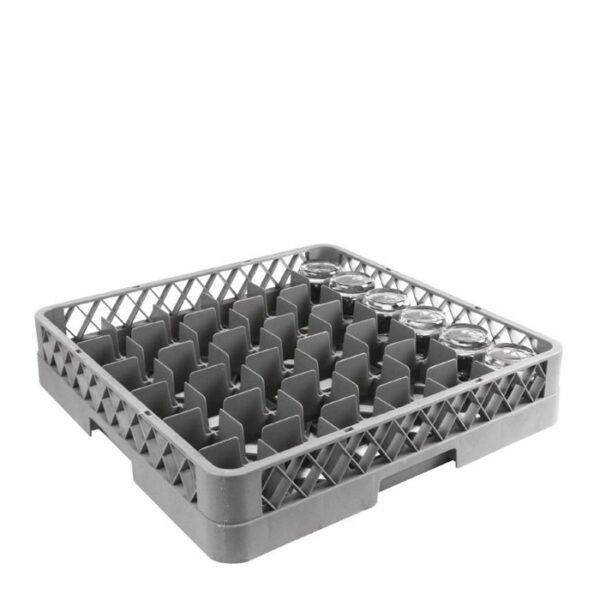 36 Compartiment glass Rack