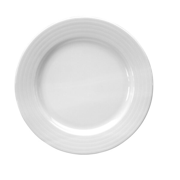 Round dessert plate 8" white