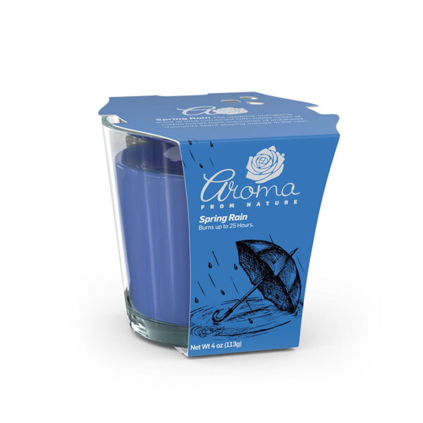 Spring Rain Candle Blue 4Oz