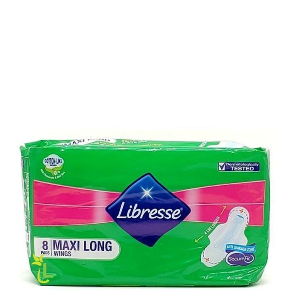 Libresse Maxi Long Cotton Wings 8 Pads