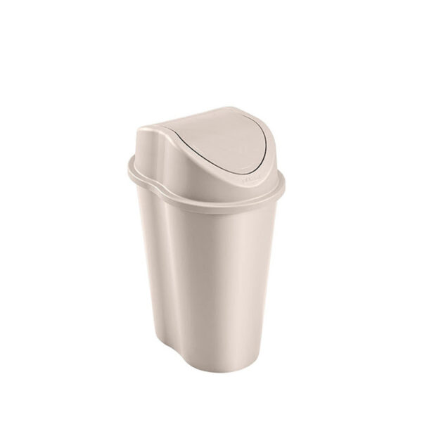 Rimax Swing Lid Trash Beige 6.6 gal