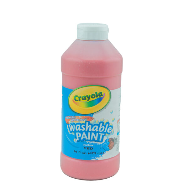 Washable Paint Red 16 Oz