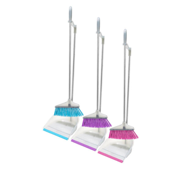 Butler Dustpan & Broom Translucent