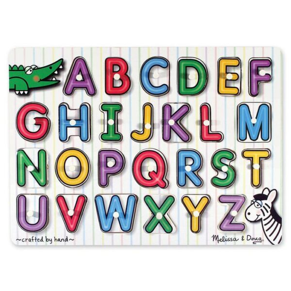 English Alphabet Peg Puzzle