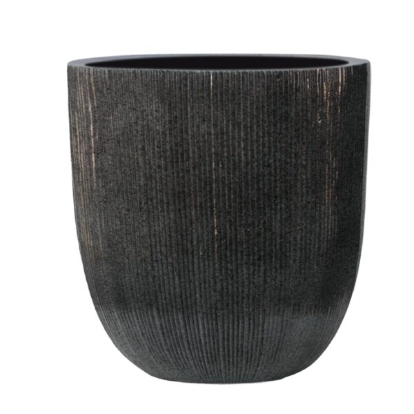Large Unique Planter Carbon 44x44x44.5