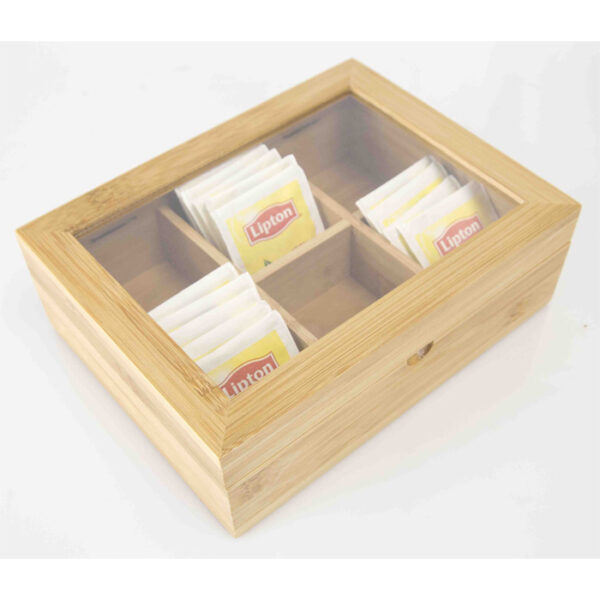 Tea Box Holder Bamboo