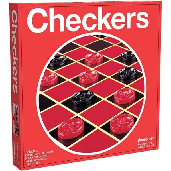 Checkers for 2 players ages 6 to adult 1900B