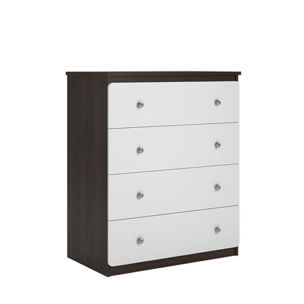 Dresser Espresso White 4Drawer 35x19x42