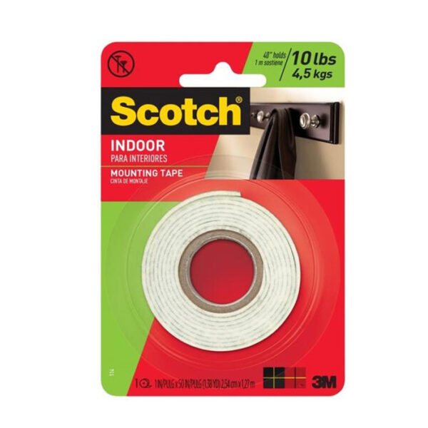 Scotch Indoor Mounting Tape 2.5cm x 1.2m