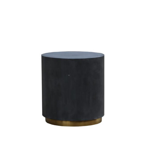 Round Pouf Side Table