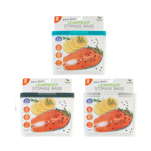 2 Pack Eva Leak-Proof Bag Large 12" Assorted Color