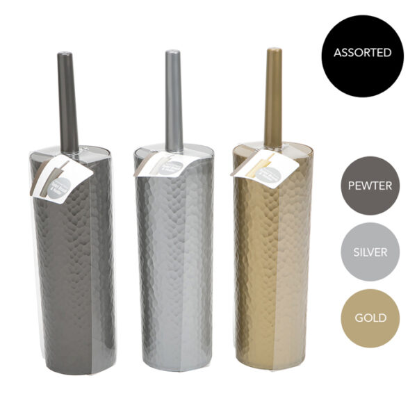 Toilet Brush Holder Metallic Acetate Band