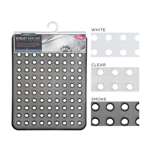 Shock Protection Sink Mat Eyelet Design Assorted