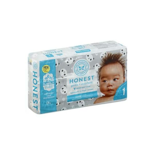 Honest Pandas Diapers Size 1, 35 Count