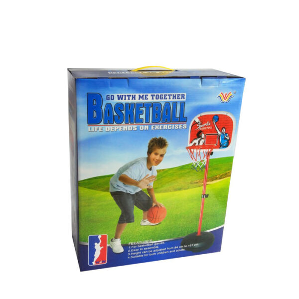 Vertical basketball frame play set