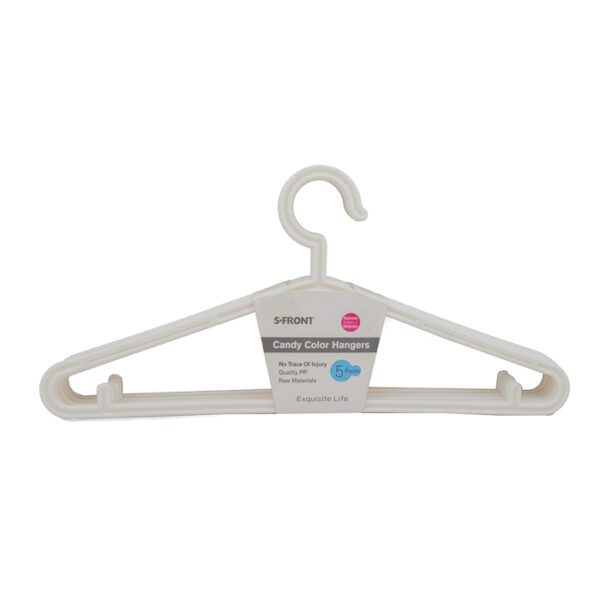 Candy Color Hanger White 5 Pieces