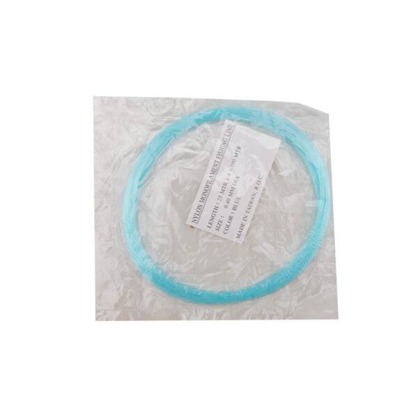 Nylon fishing twine fil peche blue