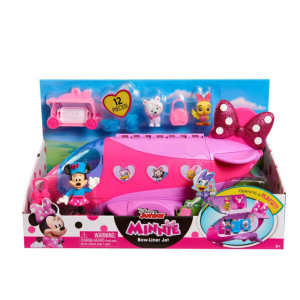 Minnie Bow-Liner Jet In Platform Box